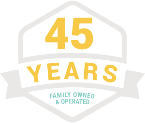 45 Years Family Owned and Operated